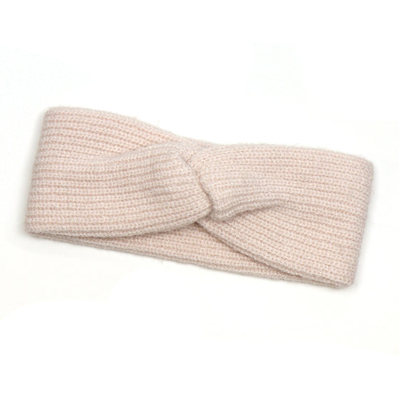 Light Beige Supersoft Twist Hairband