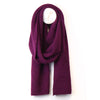 Women's Recycled Yarn Mini Cable Knit Scarf, Berry