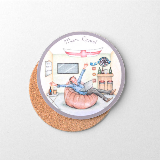 Berni Parker Designs Coaster - Man Cave