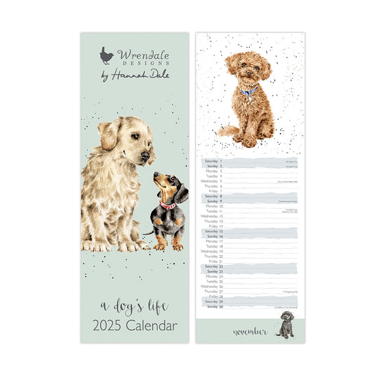 2025 Wrendale Designs It's a Dog's Life Slim Calendar