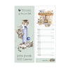 2025 Wrendale Designs Feline Friends Slim Calendar