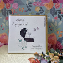  Elegant Blank Engagement Card with Ring Box Motif