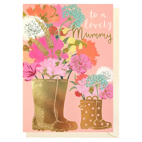 Cheerful Blank Mother's Day Card - Lovely Mummy