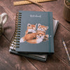 Wrendale Designs - A5 Lined Spiral Notebook / Journal - Fox Cubs