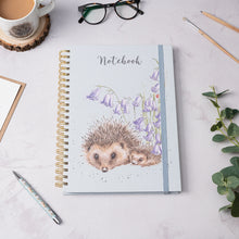  Wrendale Designs - A4 Lined Spiral Notebook - Love and Hedgehugs