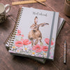 Wrendale Designs - A4 Lined Spiral Notebook - Field of Poppies