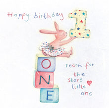  Berni Parker Designs - Happy 1st Birthday - Blank Birthday Card for Children