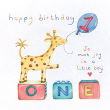  Berni Parker Designs - Happy 1st Birthday - Blank Birthday Card for Children