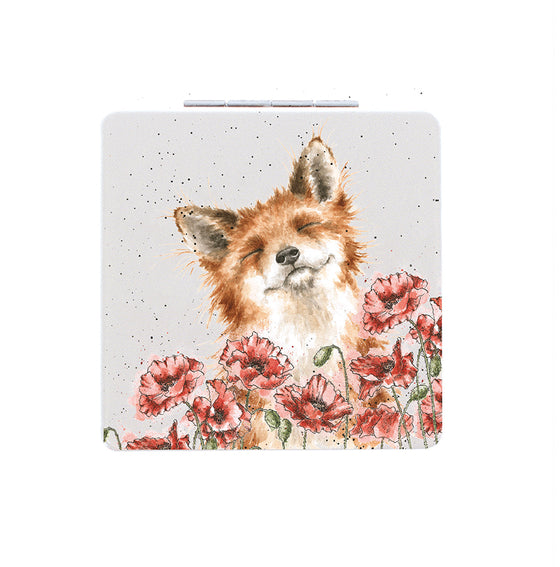 Wrendale Designs - Compact Mirror - Happy Country Fox