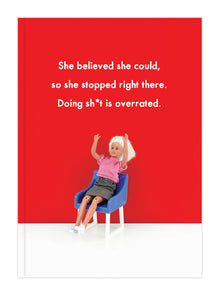  Funny A5 Paperback Notebook for Women - She Believed She Could