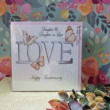  Elegant Blank Wedding Anniversary Card - Daughter and Daughter-in-law