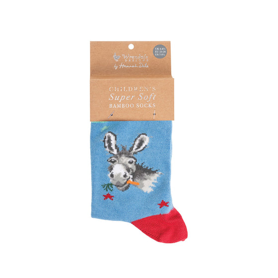 Wrendale Designs - Children’s Bamboo Socks - Donkey