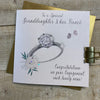 Gifts for women UK, Funny Greeting Cards, Wrendale Designs Stockist, Berni Parker Designs Gifts Greeting Cards, Engagement Wedding Anniversary Cards, Gift Shop Shrewsbury, Visit Shrewsbury Elegant Blank Engagement Card Special Granddaugher & Fiance 1