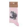 Wrendale Designs - Women's Bamboo Socks - Fluffy Cat