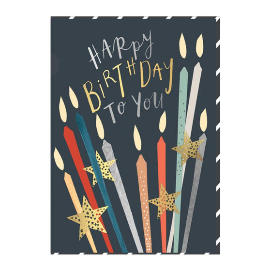 Gifts for women UK, Funny Greeting Cards, Wrendale Designs Stockist, Berni Parker Designs Gifts Greeting Cards, Engagement Wedding Anniversary Cards, Gift Shop Shrewsbury, Visit Shrewsbury Masculine Birthday Card Blank Candles Happy Birthday to You