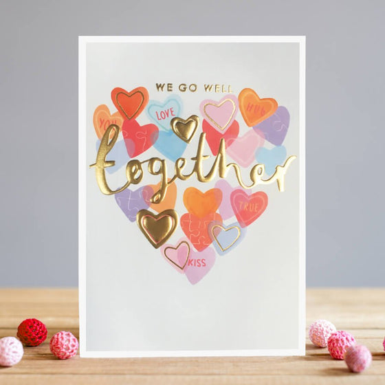 Gifts for women UK, Funny Greeting Cards, Wrendale Designs Stockist, Berni Parker Designs Gifts Greeting Cards, Engagement Wedding Anniversary Cards, Gift Shop Shrewsbury, Visit Shrewsbury We Go Well Together Blank Anniversary Valentine's Day Card